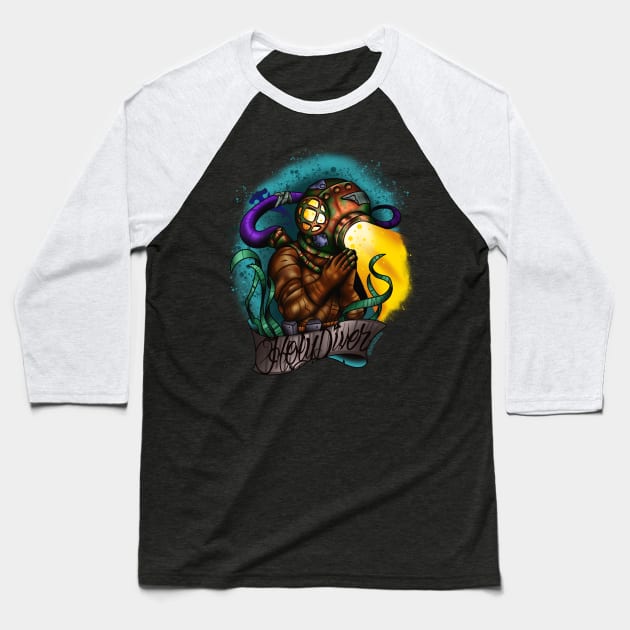 Holy Diver Baseball T-Shirt by Timwould